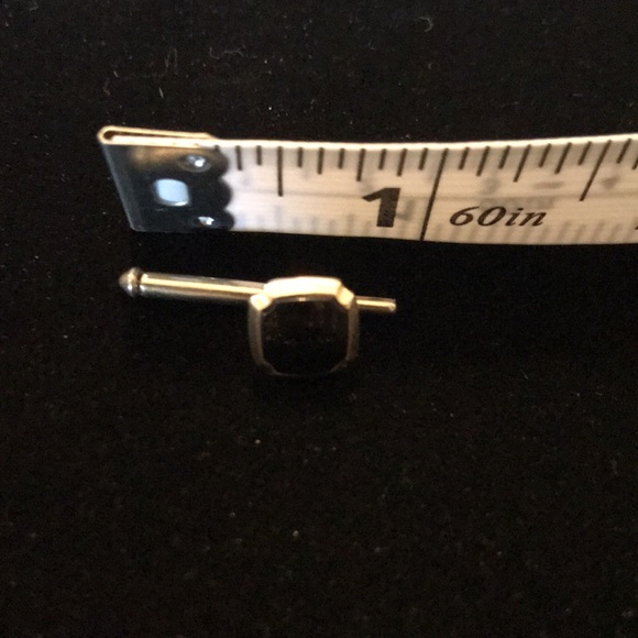 3/$15 ⭐️ Vintage tuxedo studs. 3 swank silver tone and one unbranded gold tone - Picture 2 of 4